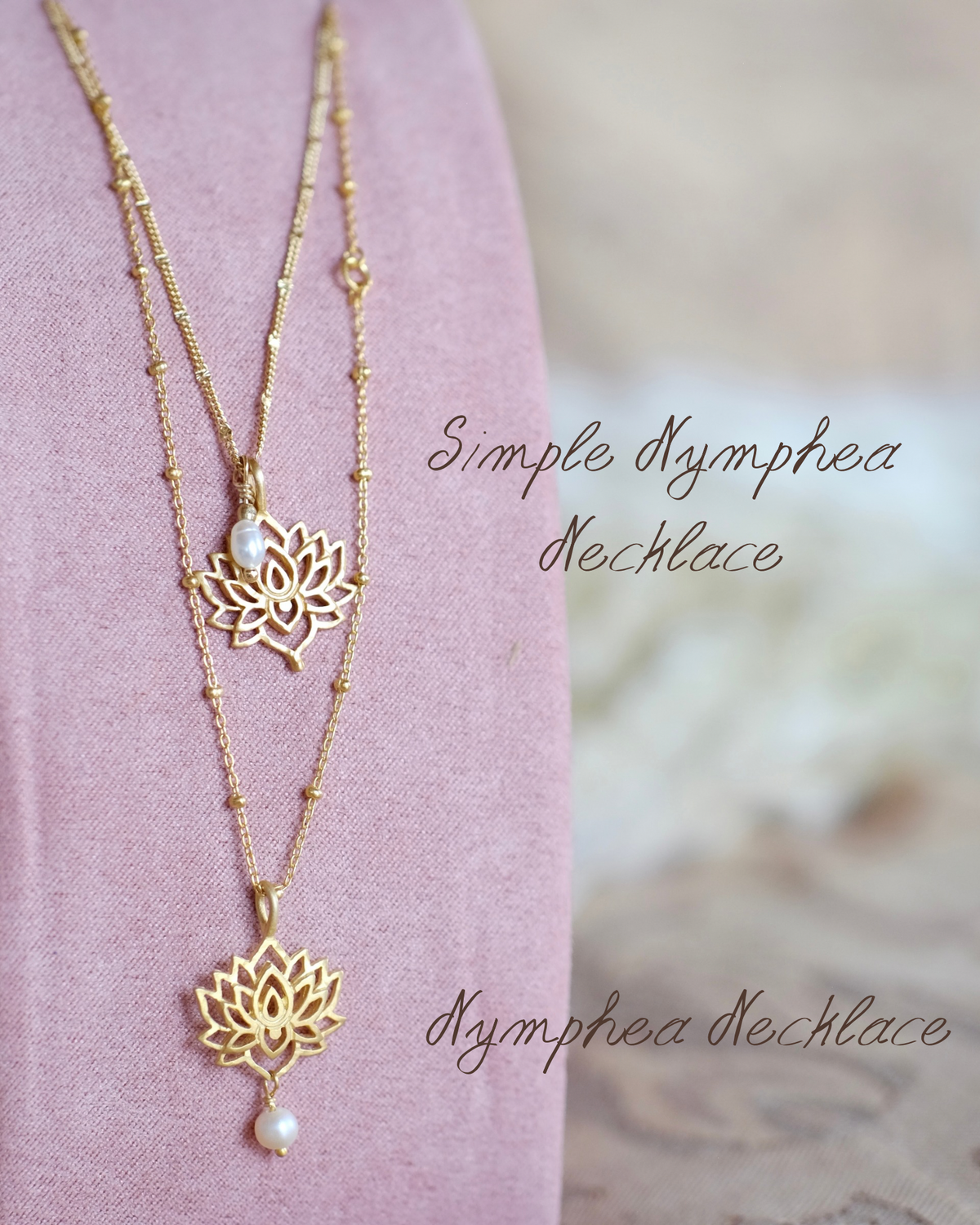 Simple Nymphea Necklace